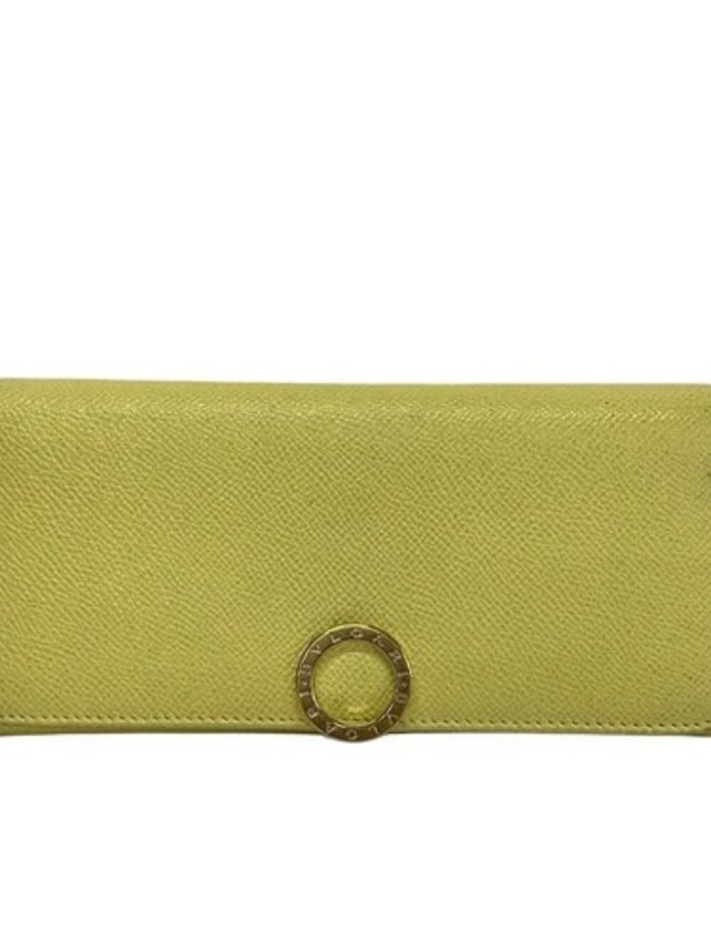 BVLGARI Bvlgari Bvlgari Light Yellow Leather Long Wallet